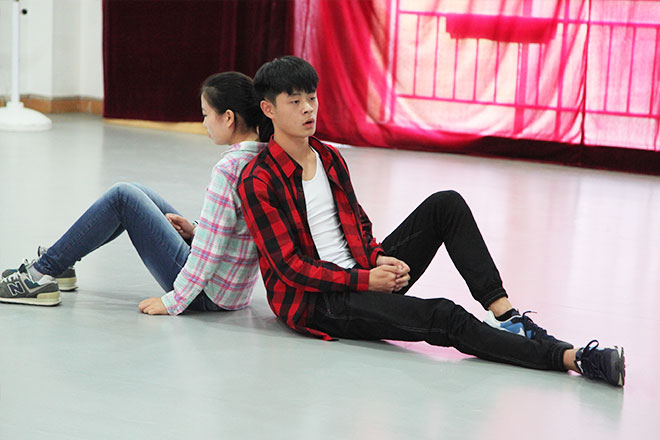 北京星干線表演專業(yè)學(xué)員進(jìn)行表演測試